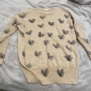 Molly Bracken heart sweater